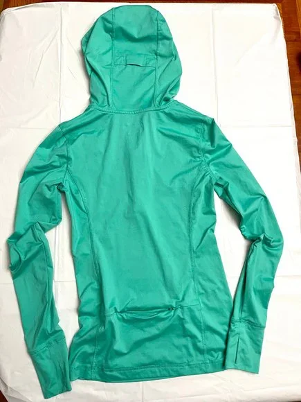 Live Love Dream Green Long Sleeve Hoodie Workout Shirt Size XS - Picture 9 of 11